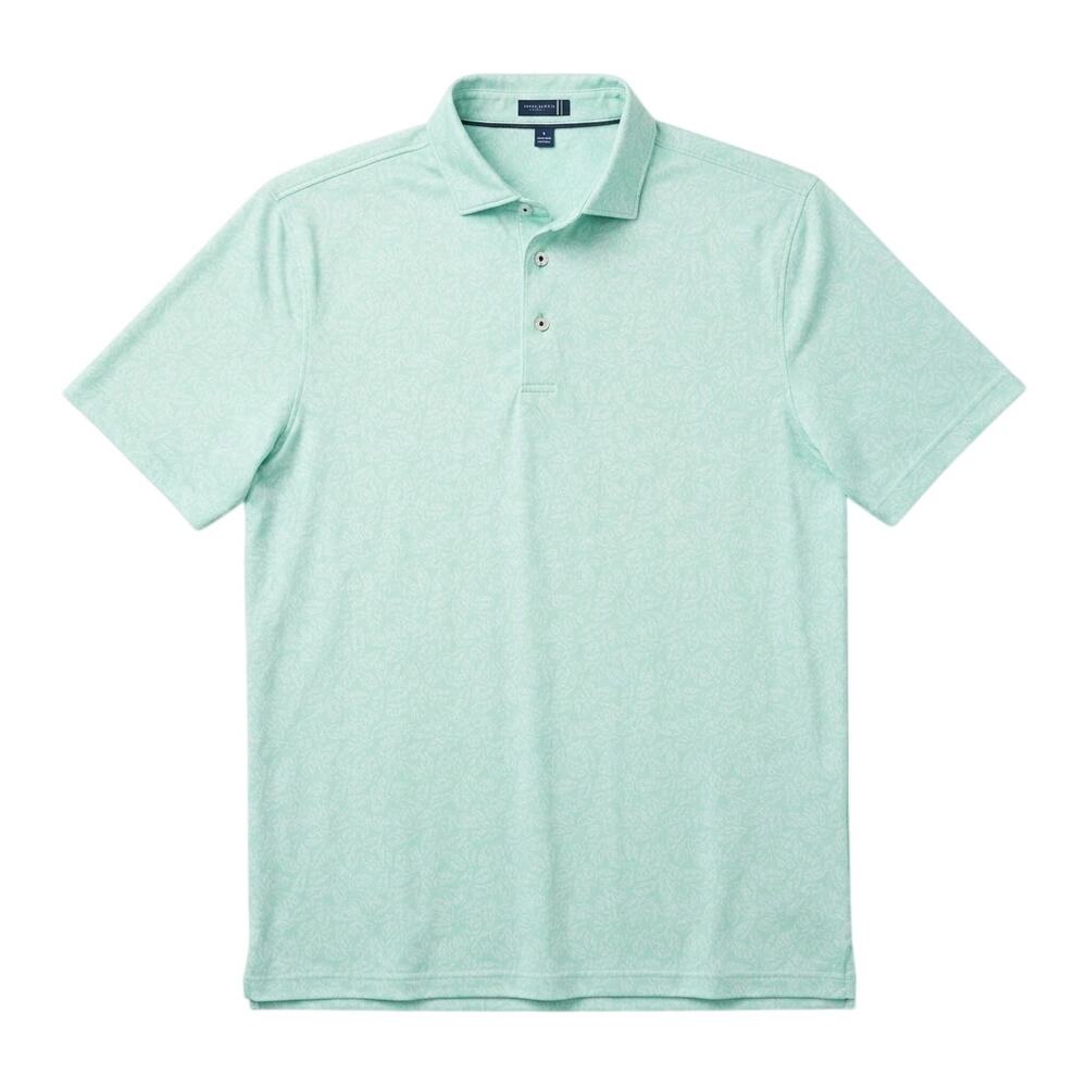 Stitch Mint Palm Polo Shirt Size Large